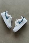 Airforce 1 Style - Beyaz Mavi Şimşek Logo